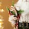 Glitzhome® 18" Faux Fur Christmas Woodland Santa Figurine